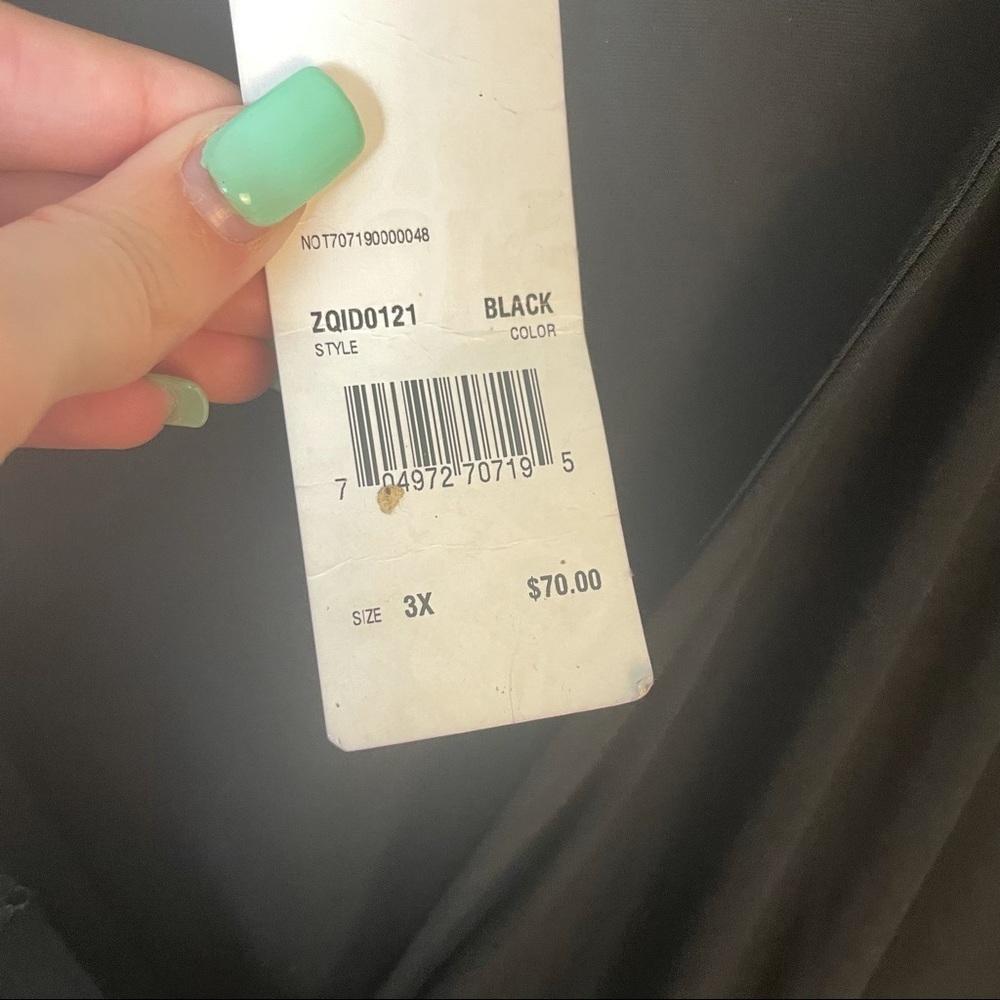 NY Collection Wrap Black Maxi Dress Size 3X - Picture 10 of 11